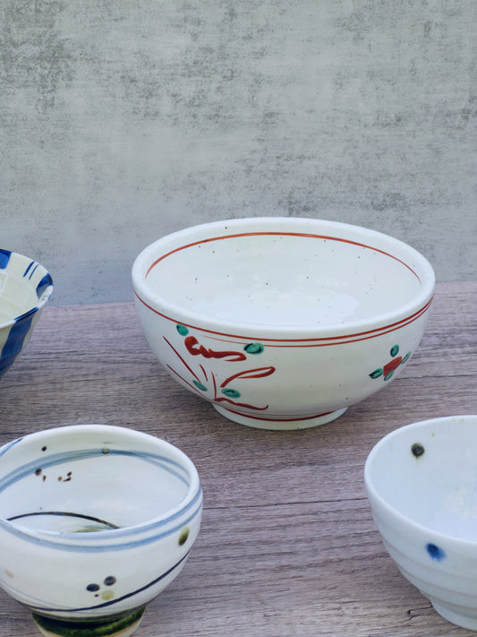 Hand Painted Flower Large Bowl