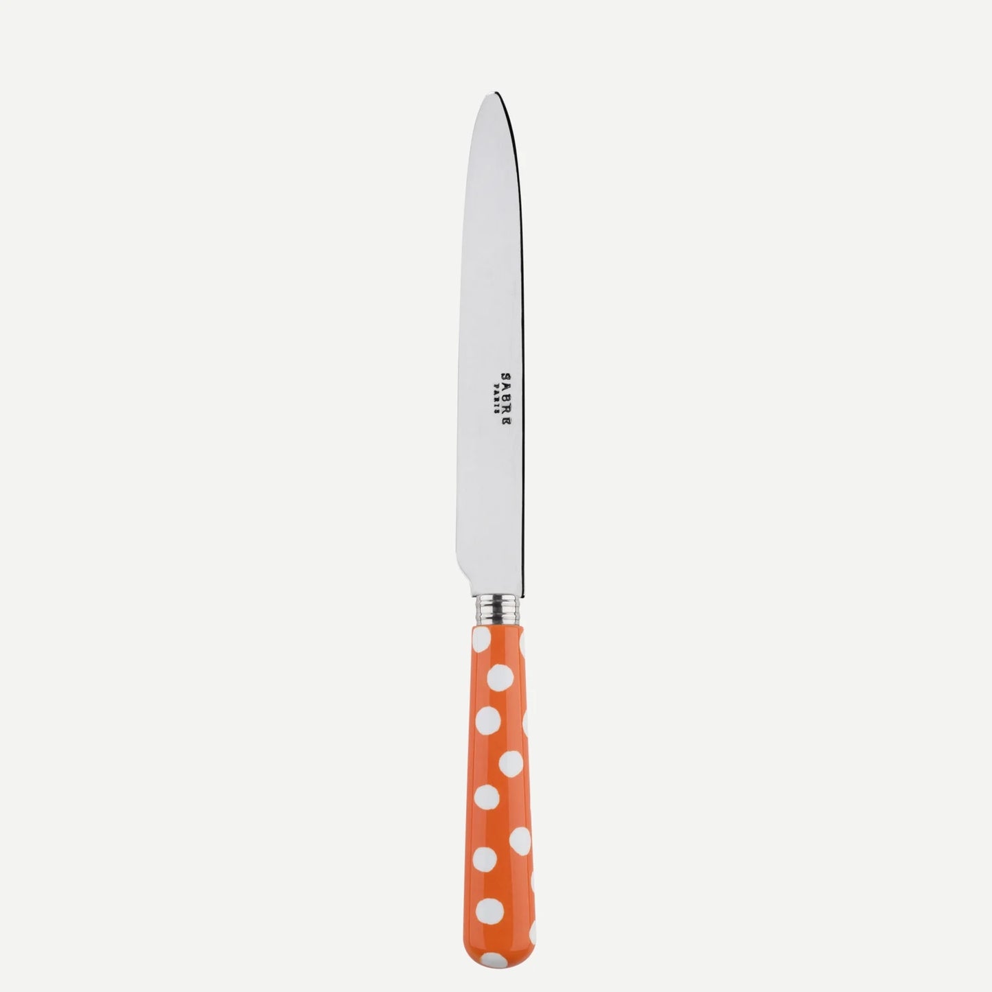 Sabre Paris White Dots, Orange Dinner Knife