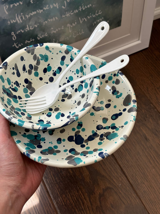 Tsubamesanjo White Enamel Spoon