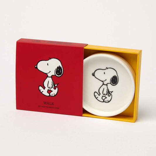 Peanuts Snoopy Round Shaped Trinket Dish - Snoopy Walk