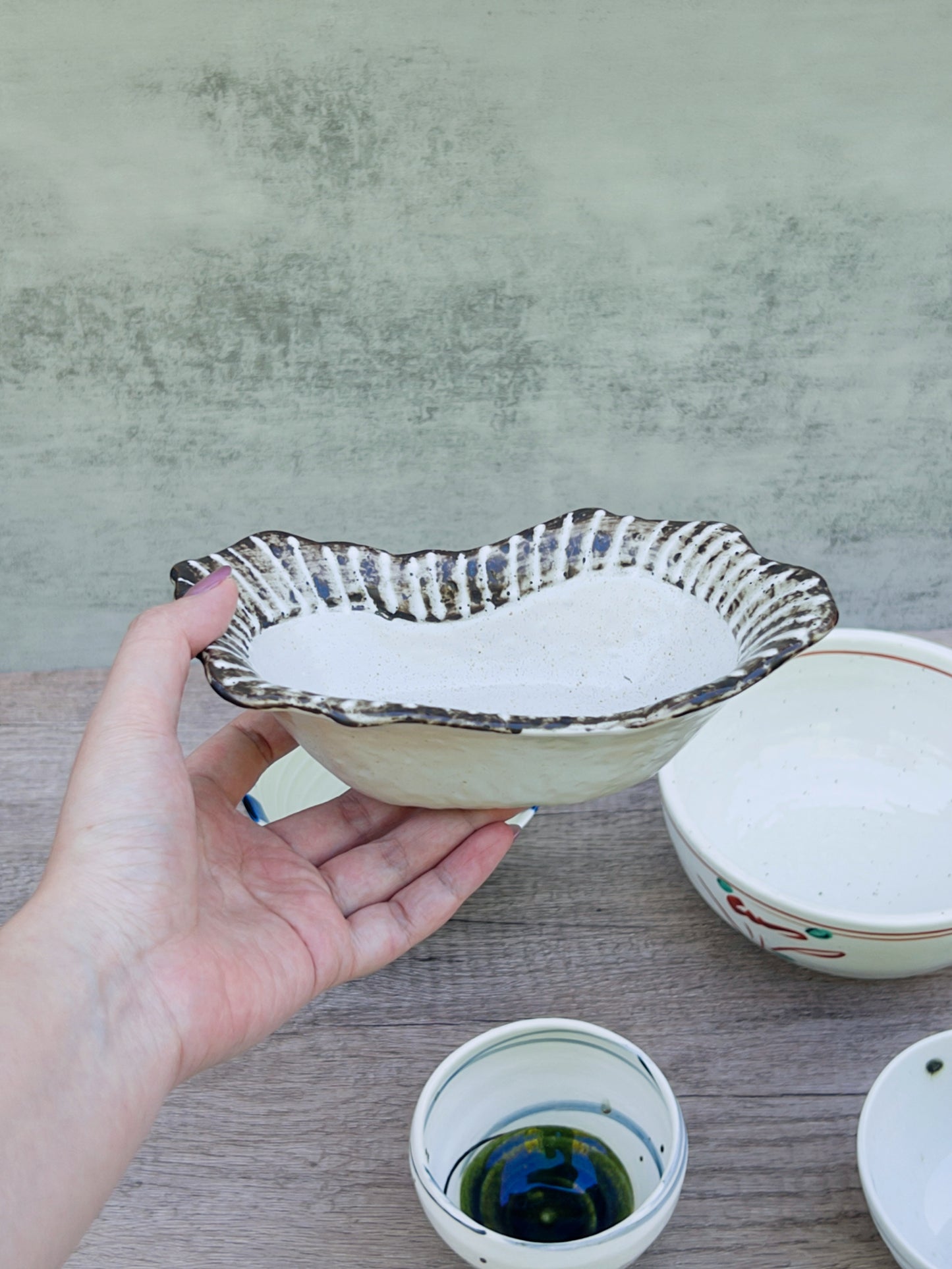 Kobiki Line Boat Shaped Side Dish Bowl