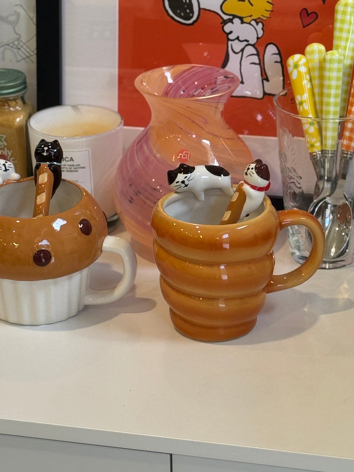 DECOLE concombre Baguette Spoon Tuxedo Cat