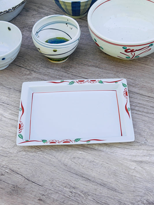 Floral Yakimono Plate