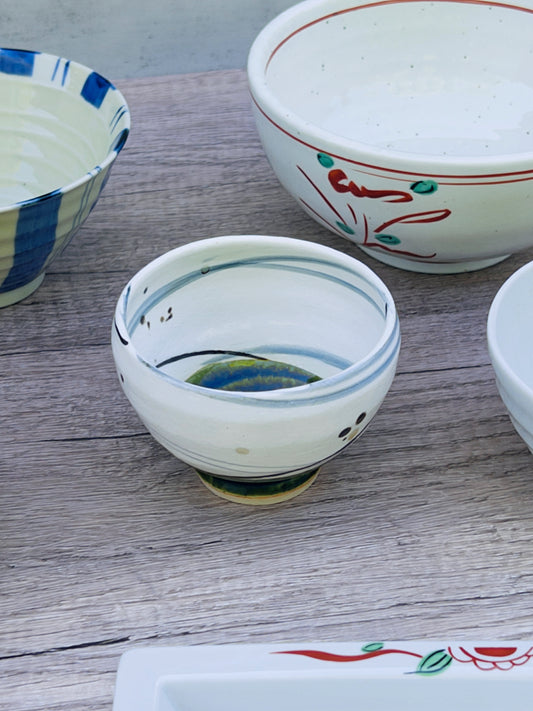 Handcraft Orbit Woven Strip Matcha Bowl