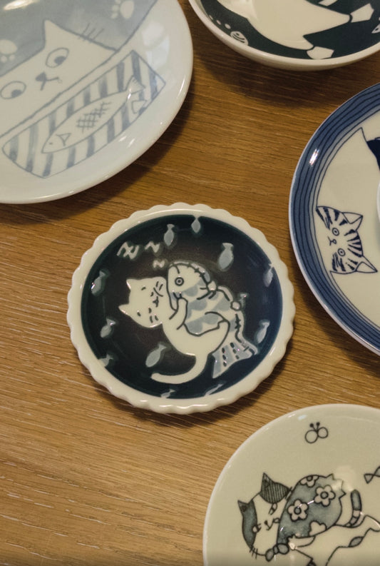 Holiday Themed Cat Small Plate