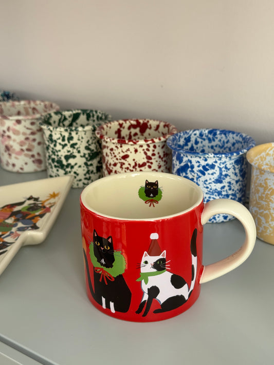 Christmas Carol Kitty Mug-(B grade)