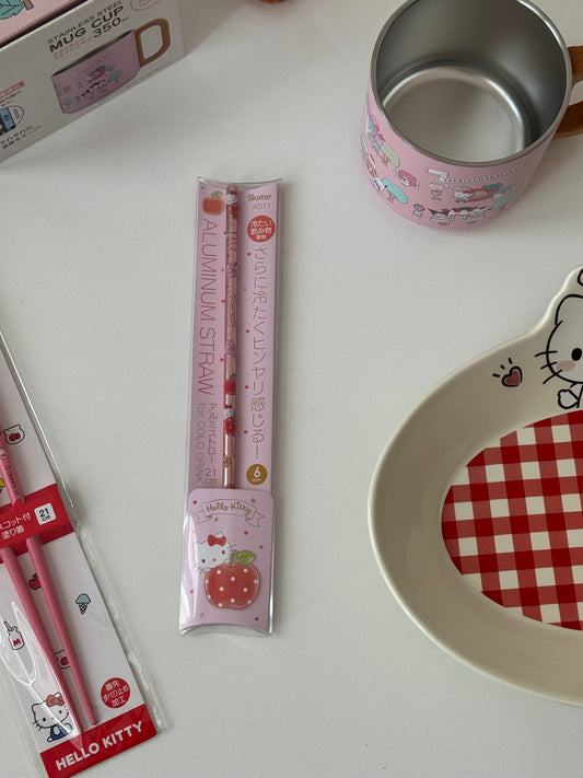 Sanrio Hello Kitty Reusable Aluminum Straw