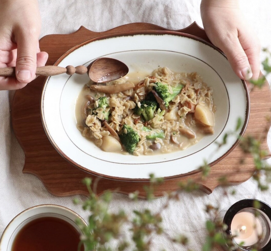 Brown Edged Oval Bowl (last two..)