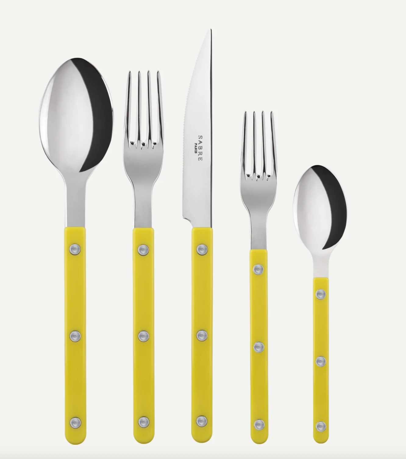 Sabre Paris Bistrot Solid Yellow 5 pieces set