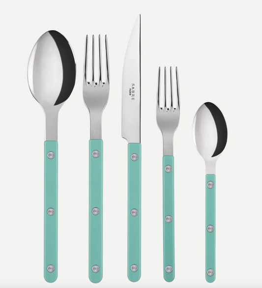 Sabre Paris Bistrot Solid Pastel Green 5 pieces set