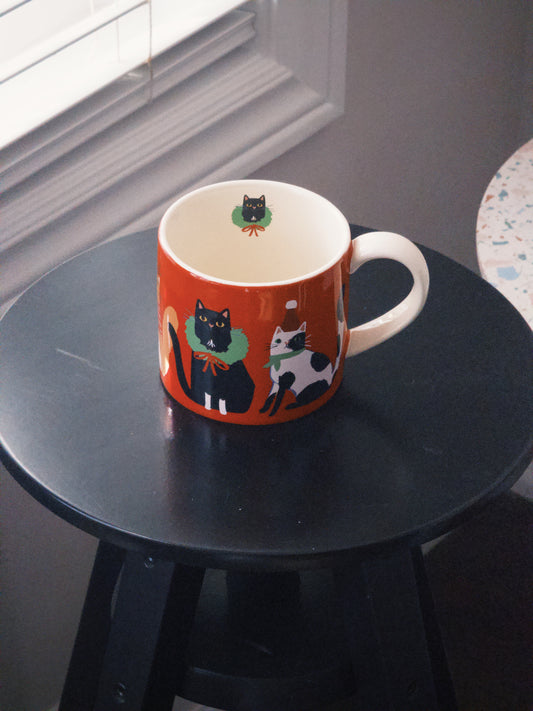 Jubilee Kitty Carol Christmas Mug