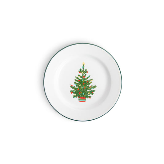 Helmsie x CCH Christmas Tree Flat Salad Plate