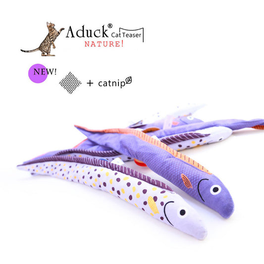 Sea Eel Plush Cat Toy Crinkle & Catnip