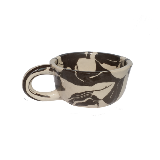 Pollygarden Latte Mug Marble Black Large