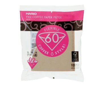 Hario V60-02 Paper Filter Brown (100Pack)