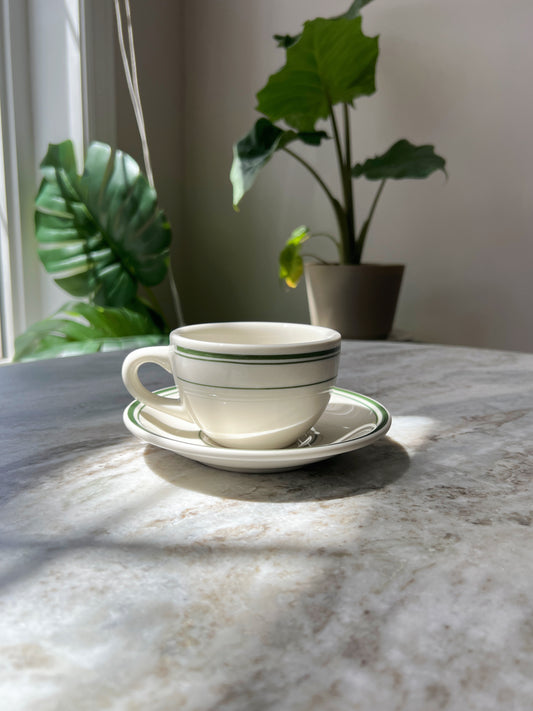 TUXTON Green Bay Round Coffee Cup And Saucer