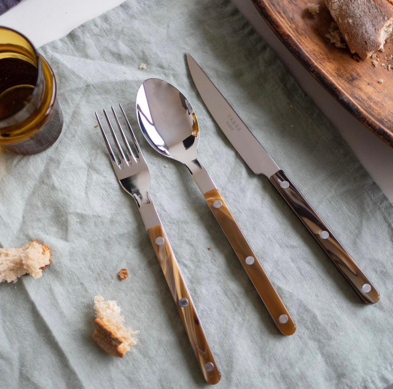 Sabre Paris Bistro Material Buffalo, Faux Buffalo 5 pieces set