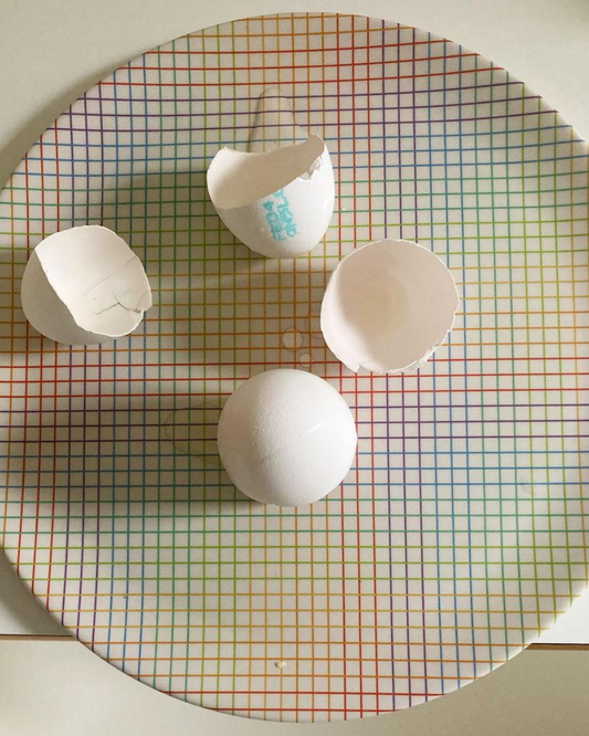 Rainbow Grid Dinner Plate