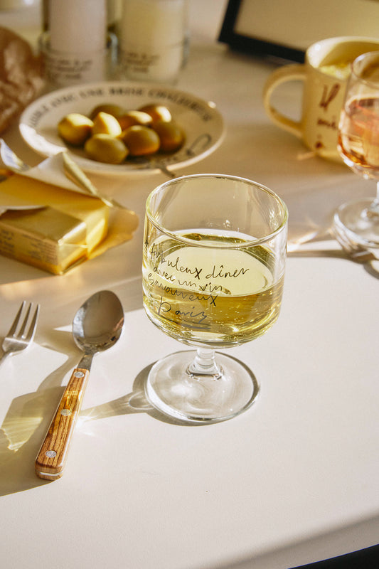 Fabulous Dinner Wine Glass (Black)