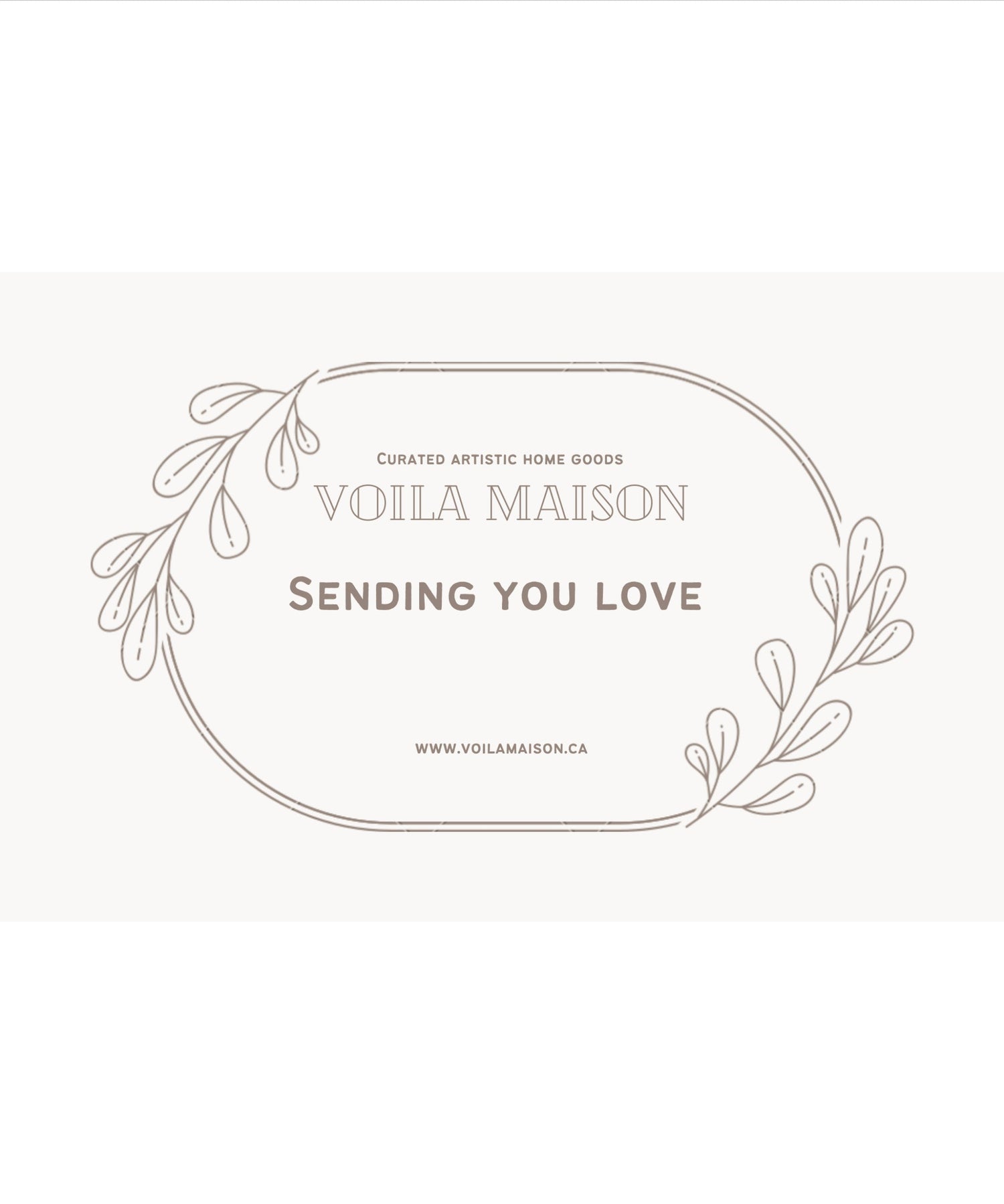 Voilà Maison eGift Card