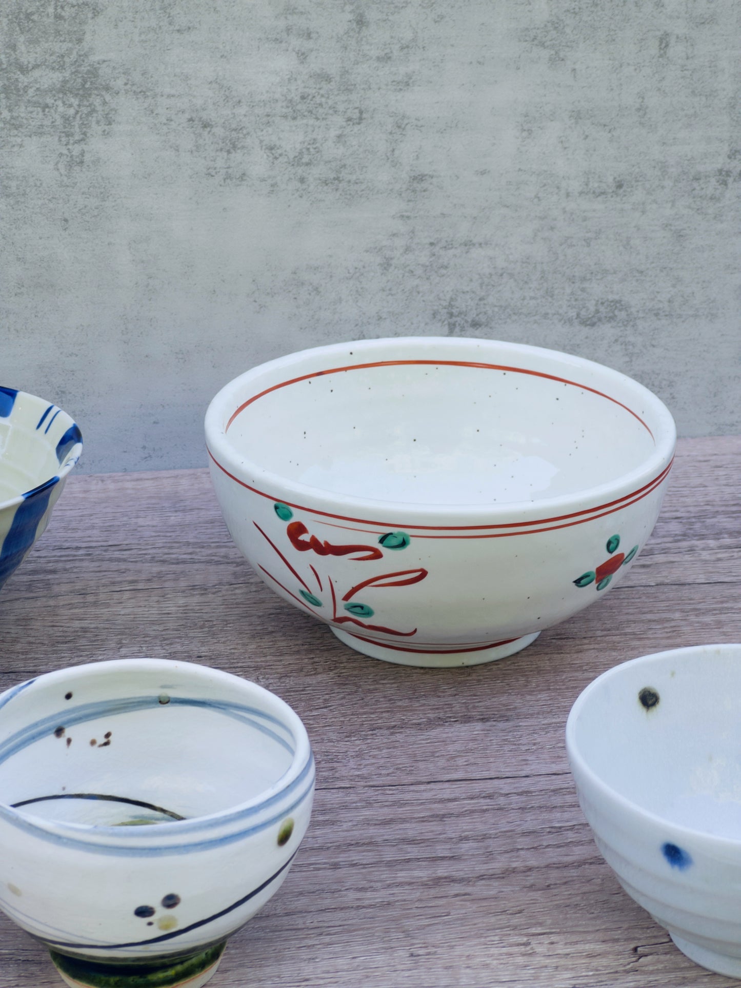 Hand Painted Flower Large Bowl