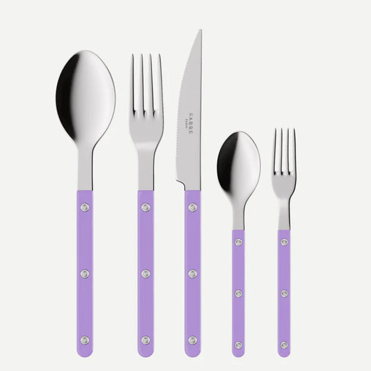 Sabre Paris Bistrot Solid Mauve Purple 5 pieces set