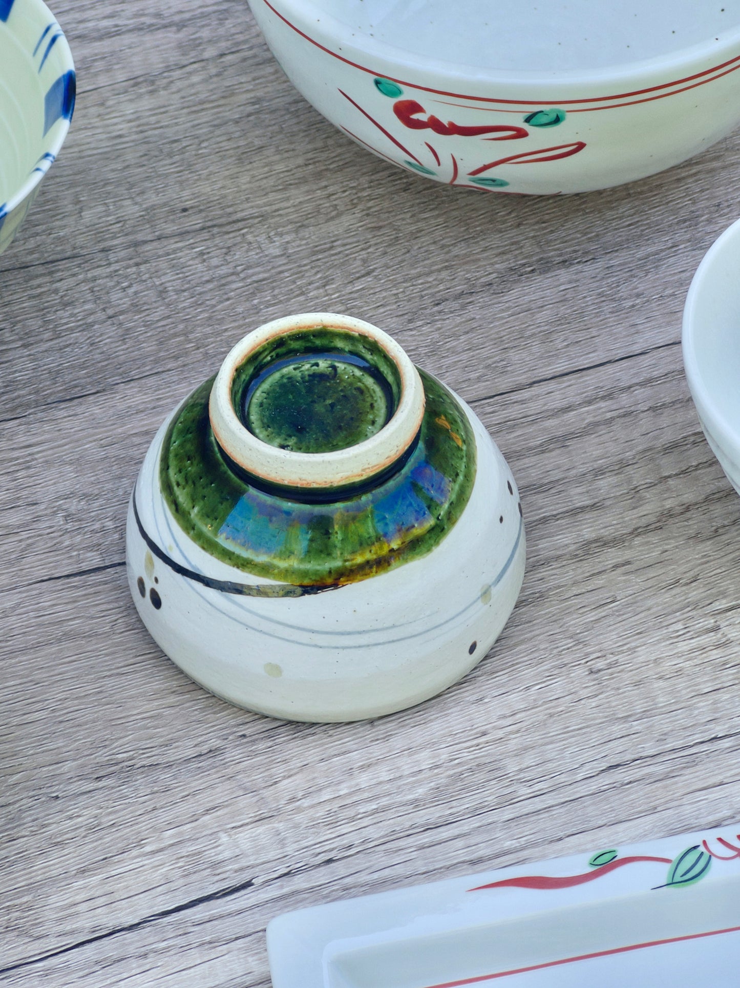 Handcraft Orbit Woven Strip Matcha Bowl