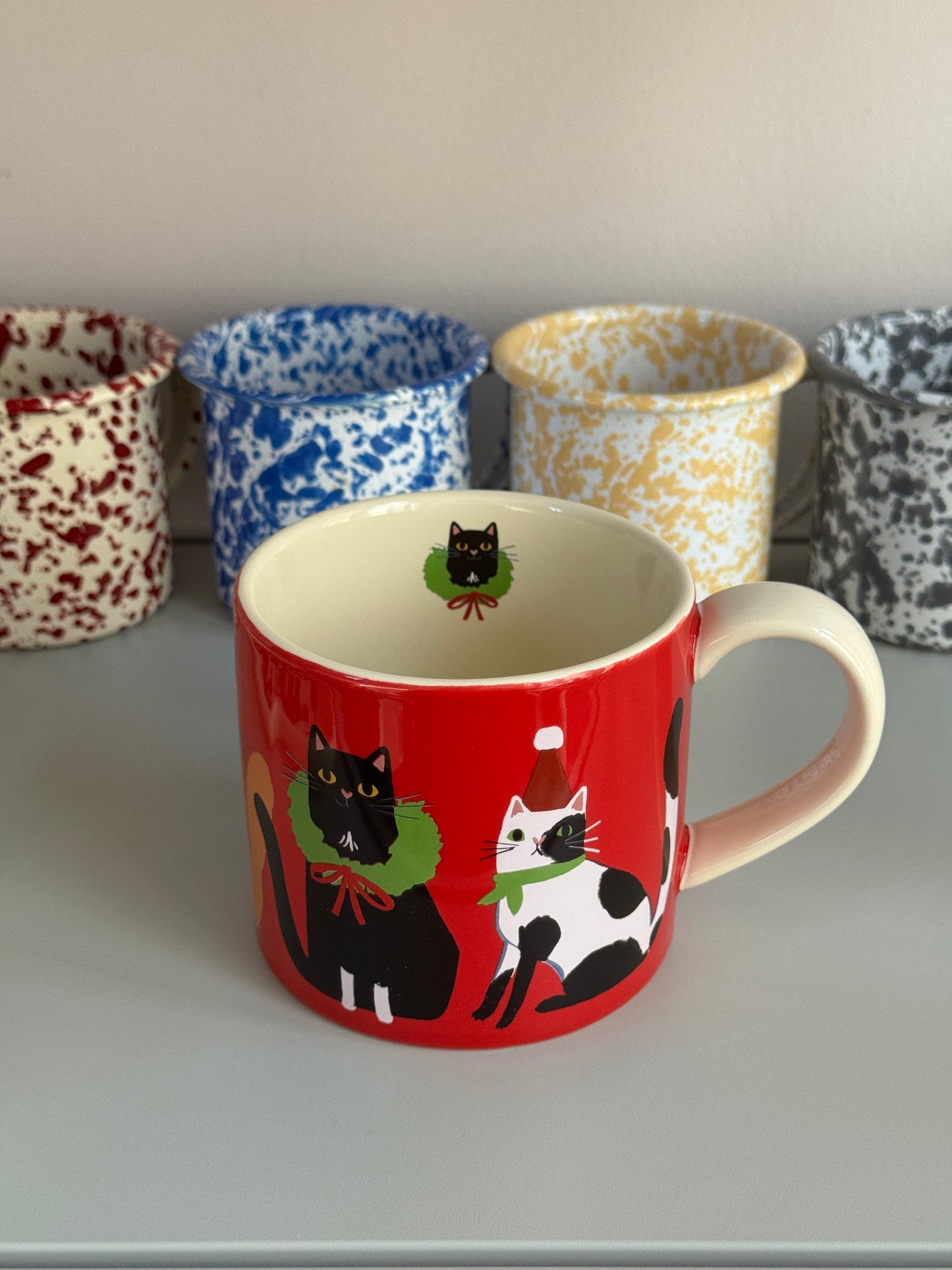 Christmas Carol Kitty Mug-(B grade)