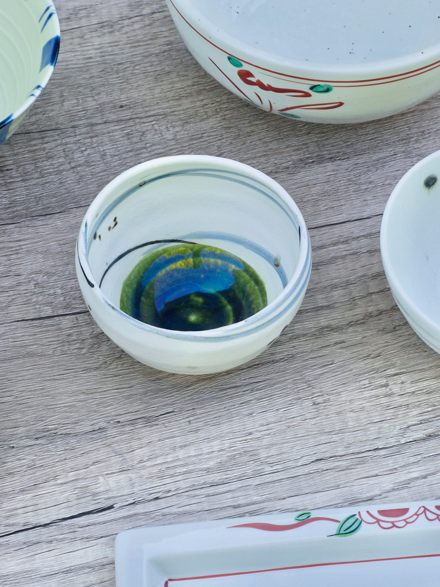 Handcraft Orbit Woven Strip Matcha Bowl