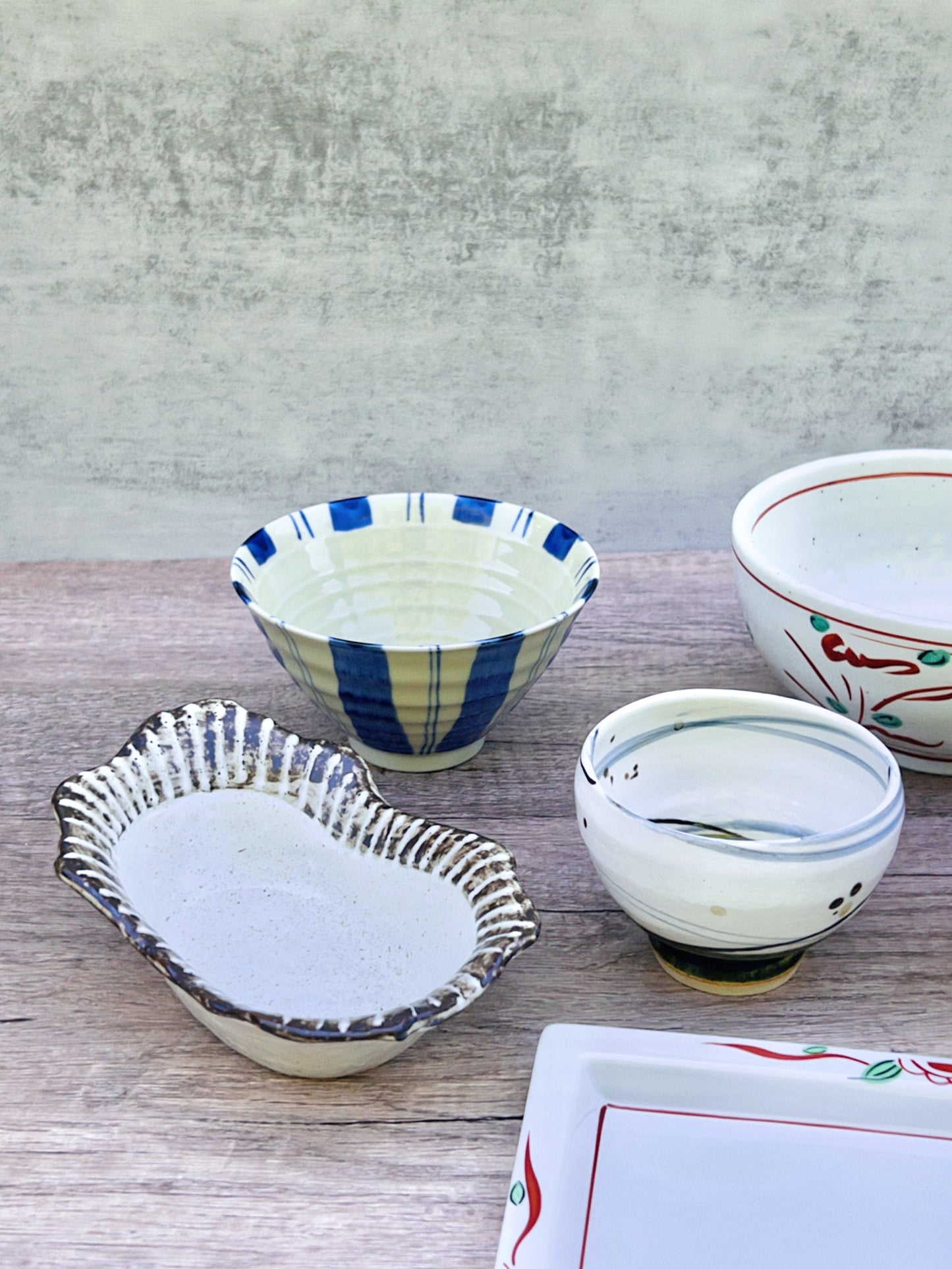 Kobiki Line Boat Shaped Side Dish Bowl