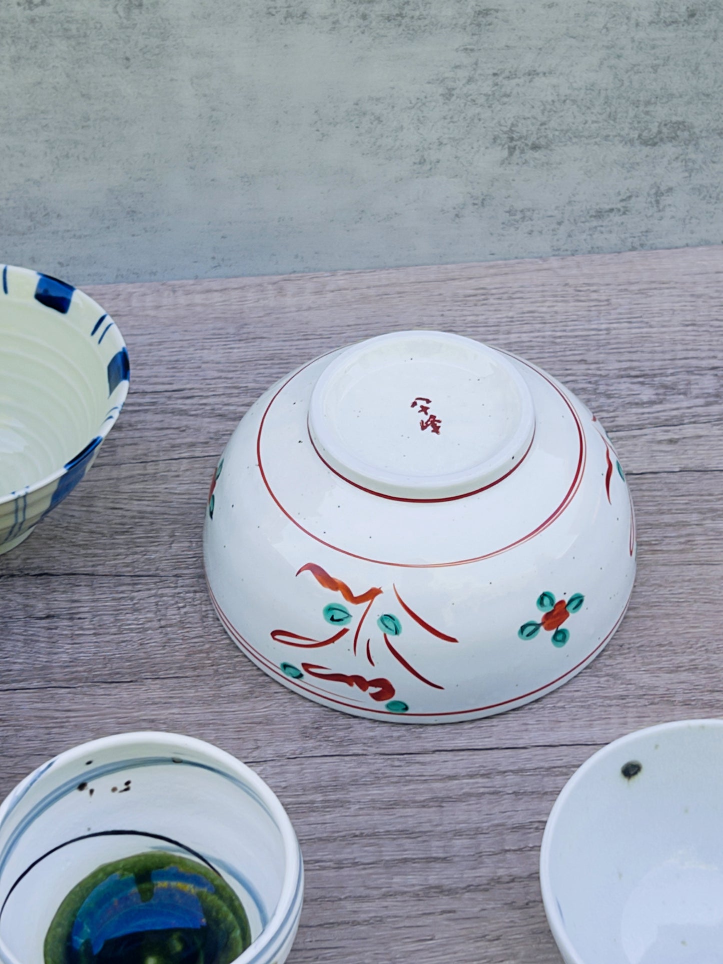 Hand Painted Flower Large Bowl