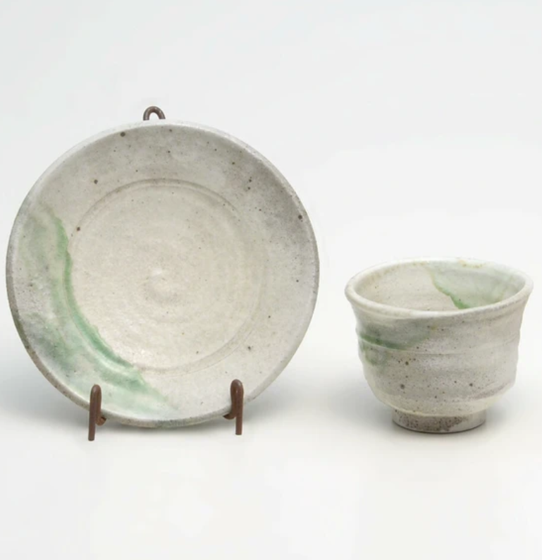 Hechimon Handcrafted Haruka Early Spring cup and saucer set