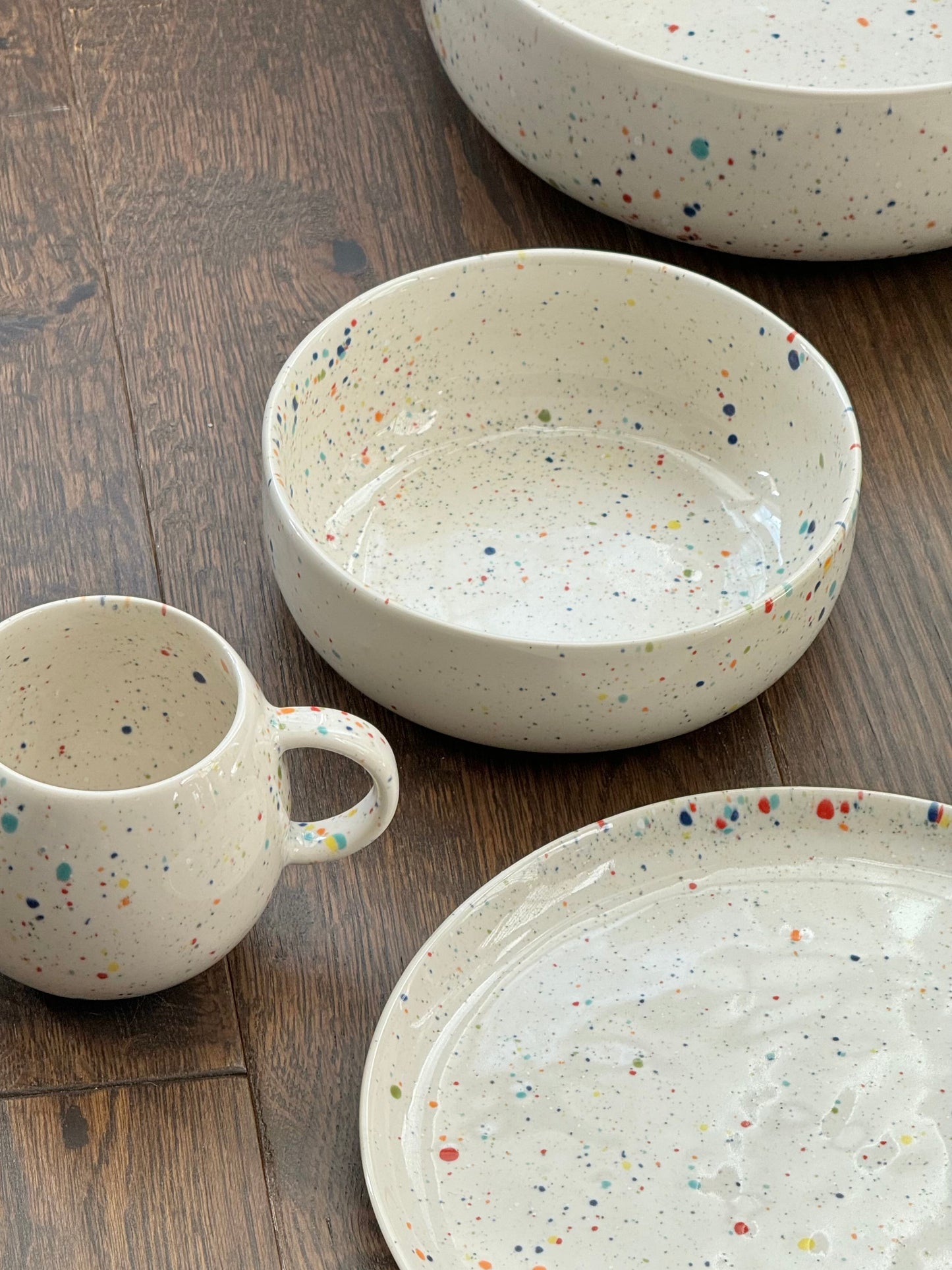 Egg Back Home Rainbow Splatter New Party Bowl 15cm
