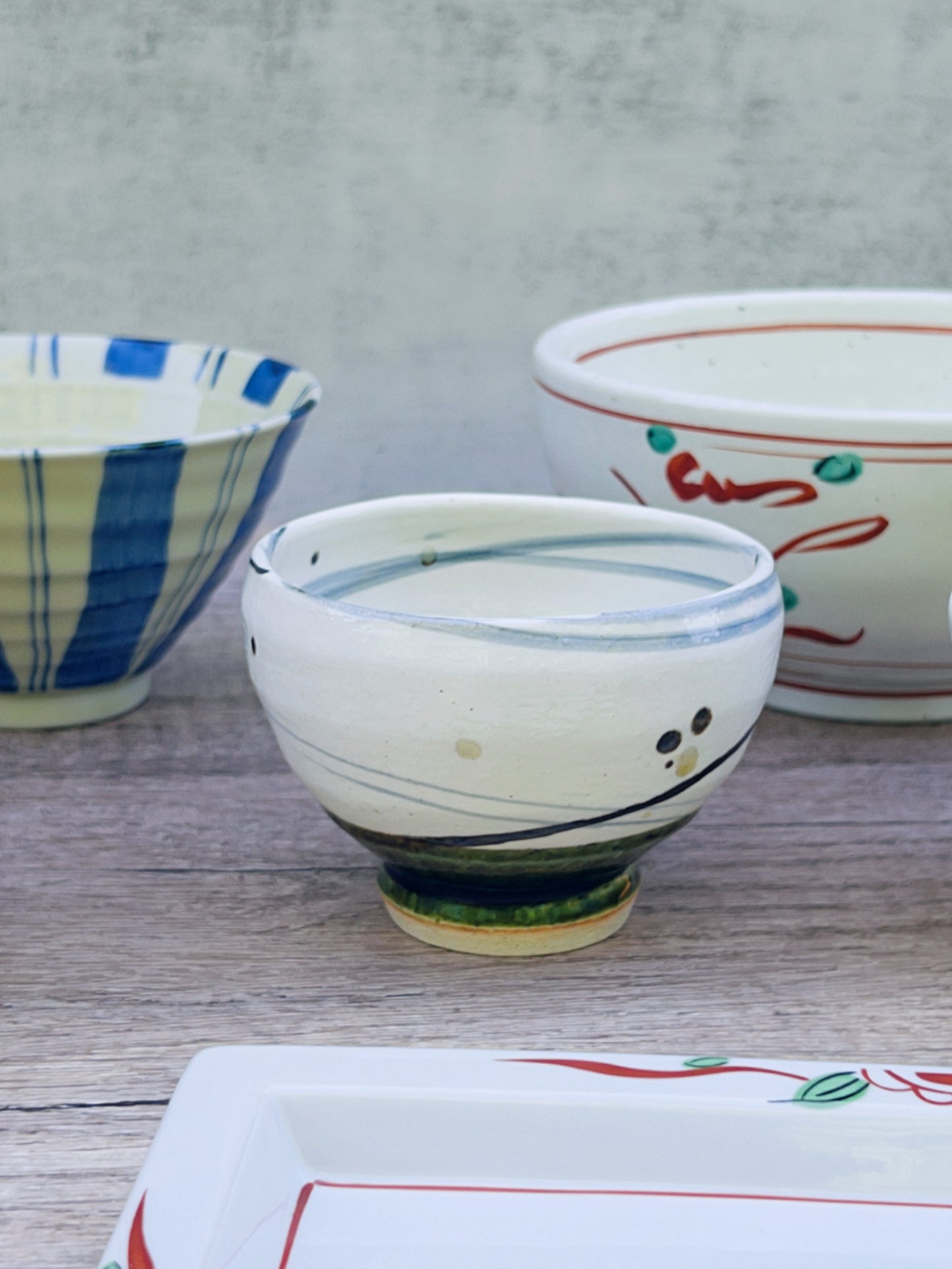 Handcraft Orbit Woven Strip Matcha Bowl