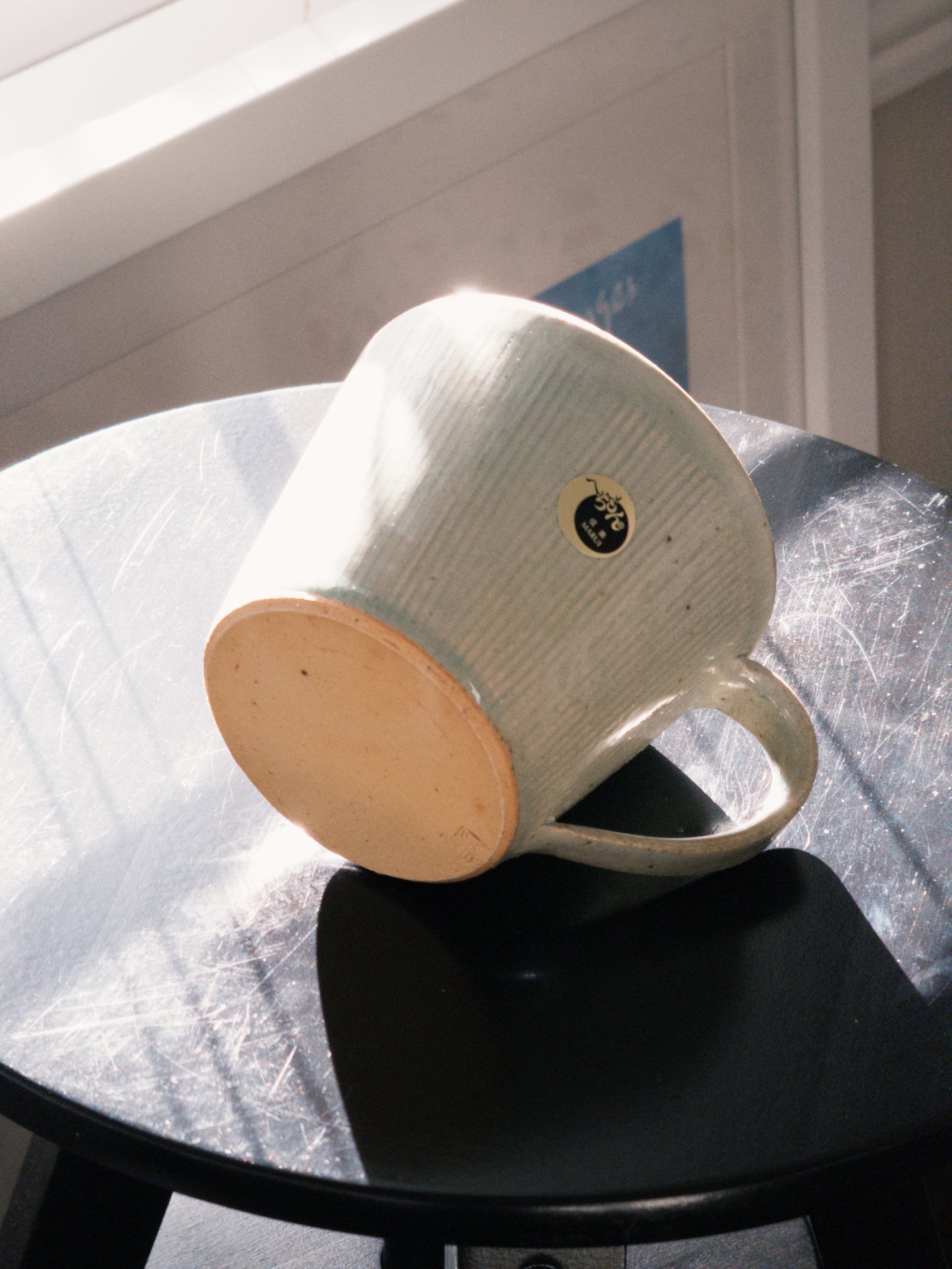 Hechimon Handcrafted Light Aqua Blue Mug